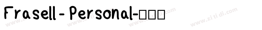 Frasell - Personal字体转换